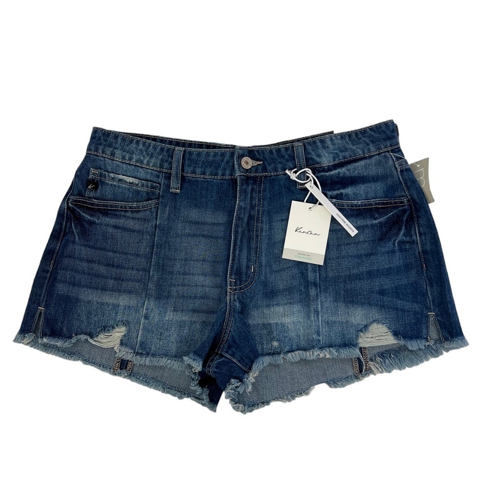 NWT KanCan Junior Women’s High-Rise Shorts Sz 9 (29) Frayed Distressed/Destroy